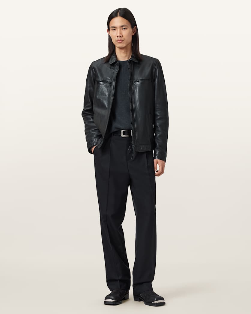 Aspen Waffle Crew Neck Sweater BOND BLUE | ALLSAINTS US